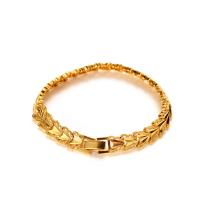 Brass Bracelets, gold color plated, for woman, 8mm Approx 7.08 Inch 