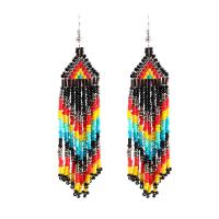 Fashion Fringe Earrings, Seedbead, fashion jewelry & for woman 