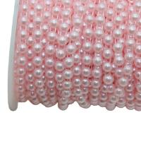 Beaded Garland Trim & Strand, ABS Plastic Pearl 6mm 