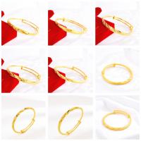 Brass Bracelets, gold color plated & for woman 