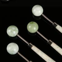 Massage-Schmuck, Jade, poliert, geschnitzed, gemischte Farben, 206x25mm, verkauft von PC