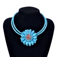 Collier de vetement, turquoise, avec alliage de zinc, Placage, pour femme, plus de couleurs à choisir cm, Vendu par PC