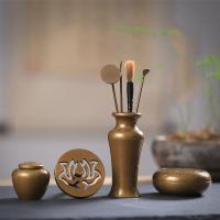 Buy Incense Holder and Burner in Bulk , Brass, with Black Sandalwood, plated, for home and office & 8 pieces & durable 