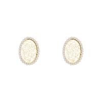 Cubic Zirconia Micro Pave Brass Earring, fashion jewelry & micro pave cubic zirconia & for woman, gold 