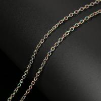 Stainless Steel Oval Chain, colorful plated, durable 