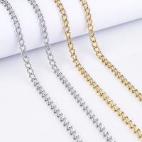 Stainless Steel Curb Chain, plated, fashion jewelry & DIY & twist oval chain 