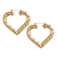 Zinc Alloy Hoop Earring, gold color plated & for woman 