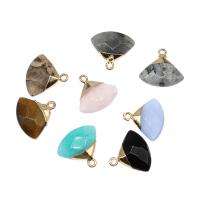 Gemstone Pendantifs en laiton, avec pierre gemme, facettes, plus de couleurs à choisir Vendu par PC