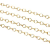 Brass Oval Chain, gold color plated 