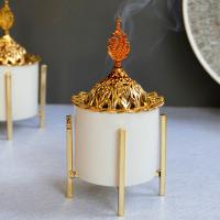 Buy Incense Holder and Burner in Bulk , Zinc Alloy, with Porcelain, plated, for home and office & durable 