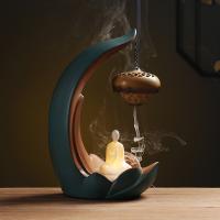 Porcelain Hanging Incense Burner, plated, for home and office & durable 