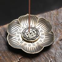 Zinc Alloy Incense Seat, plated, for home and office & durable 