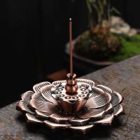 Zinc Alloy Incense Seat, plated, for home and office & durable 