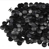 Plástico Fornituras para Botón, Esférico, engomada de gota, Bricolaje, Negro, 10mmuff0c12mm, 100PCs/Bolsa, Vendido por Bolsa