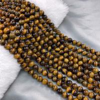 Tiger Eye Beads, Round, DIY, mixed colors cm 