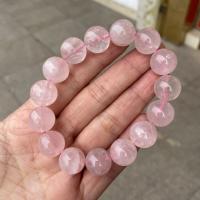 Quartz Bracelets, Rose Quartz, Unisex, pink Inch 