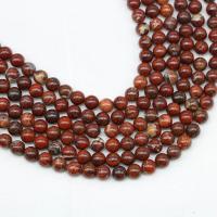 Brecciated Jasper Beads, Jasper Brecciated, Round, polished, DIY, red cm 