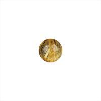 Rutilated Quartz Beads, Round, DIY golden [