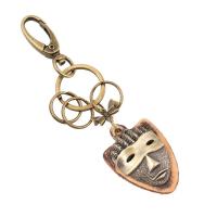 Zinc Alloy Key Clasp, with PU Leather, Unisex 