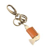 Zinc Alloy Key Clasp, with PU Leather, Unisex 