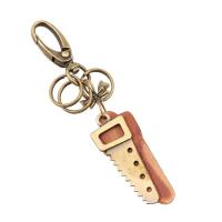 Zinc Alloy Key Clasp, with PU Leather, Unisex 