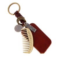 Zinc Alloy Key Clasp, with PU Leather, Unisex 