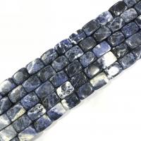 Perles en sodalite, rectangle, poli, DIY, bleu cm Vendu par brin