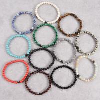 Gemstone Bracelets, Natural Stone, Round, Unisex 6mm cm 