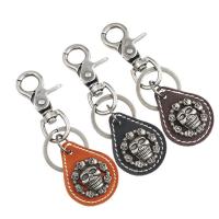 Zinc Alloy Key Clasp, with PU Leather, for man 