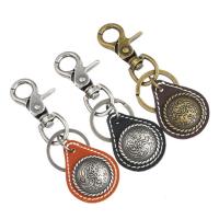 Zinc Alloy Key Clasp, with PU Leather, for man 