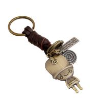 Zinc Alloy Key Clasp, with PU Leather, for man 