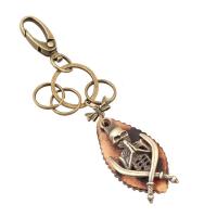 Zinc Alloy Key Clasp, with PU Leather, for man 