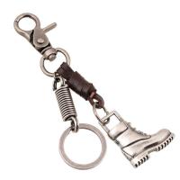 Zinc Alloy Key Clasp, with PU Leather, for man 