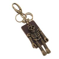 Zinc Alloy Key Clasp, with PU Leather, for man 