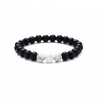 Gemstone Bracelets, Natural Stone, Round, Unisex & anti-fatigue 8mm cm 