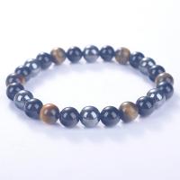 Pulsera de Piedras Preciosas, Piedra natural, Esférico, unisexo, azul, 8mm, longitud:19 cm, Vendido por UD