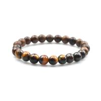 Gemstone Bracelets, Natural Stone, with Wood, Unisex & anti-fatigue 8mm cm 