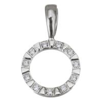 Rhinestone Stainless Steel Pendants, DIY & with rhinestone, original color Approx 6mm 