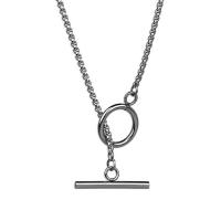 Chaîne en alliage de zinc de fer Collier Pull, Placage de couleur platine, pour homme Environ 27.56 pouce, Vendu par PC