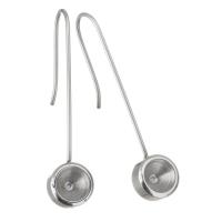 Stainless Steel Drop Earring, DIY, original color 6mm 