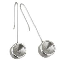 Stainless Steel Drop Earring, DIY, original color 8mm 