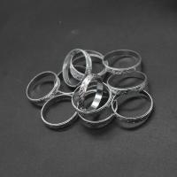 Zinc Alloy Finger Ring, Unisex, silver color 