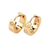 Acier titane Huggie Anneau d'oreille, unisexe & avec strass, plus de couleurs à choisir, 11mmuff0c13mm, Vendu par paire