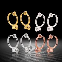 Brass Huggie Hoop Earring Finding, plated 