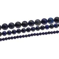 Natural Lapis Lazuli Beads, Round, DIY, blue cm 