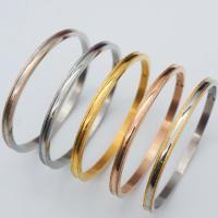 Stainless Steel Bangle, fashion jewelry & Unisex 