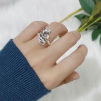 Zinc Alloy Open Finger Ring, Fish, plated, fashion jewelry & Unisex, original color 