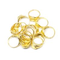 Zinc Alloy Finger Ring, for woman, golden 