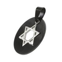 Pendentifs en acier inoxydable, noire Vendu par PC