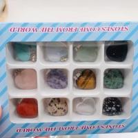 Colgantes de Gemas Mixta, Piedra natural, más colores para la opción, 12PCs/Set, Vendido por Set